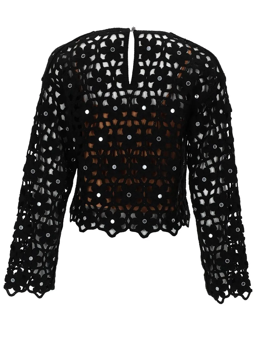 Michael By Michael Kors Top In Crochet