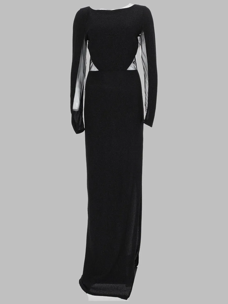 Joshe Abito Lungo Con Inserti In Tulle