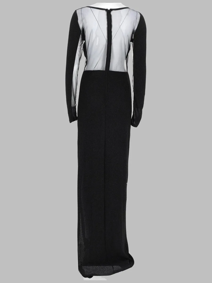 Joshe Abito Lungo Con Inserti In Tulle