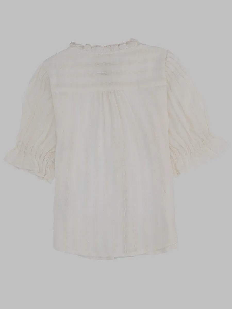 Bellerose Striped V Neck Shirt