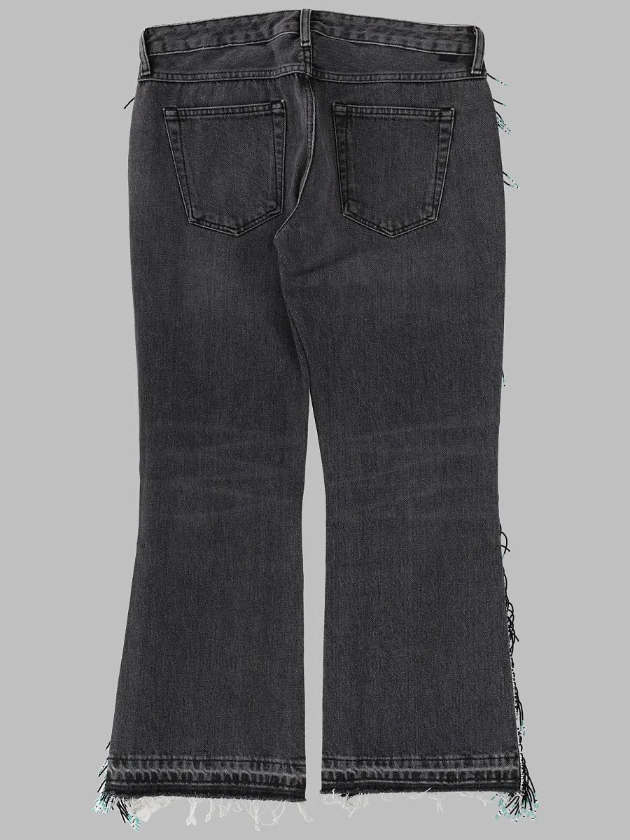 Alanui Jeans Con Frange Di Perline