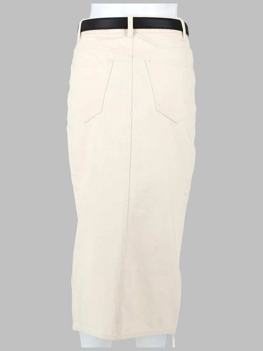 Self Portrait Denim Midi Skirt