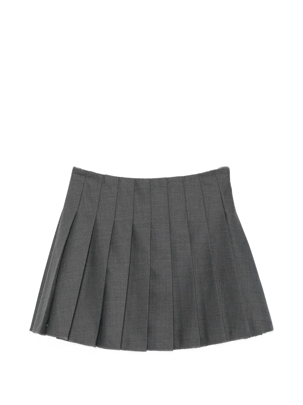 Self Portrait Wool Pleated Mini Skirt