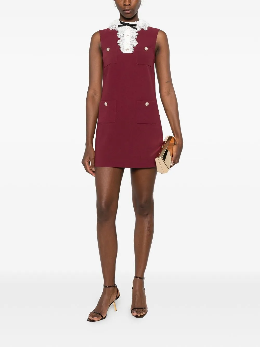 Self Portrait Lace Collar Mini Dress