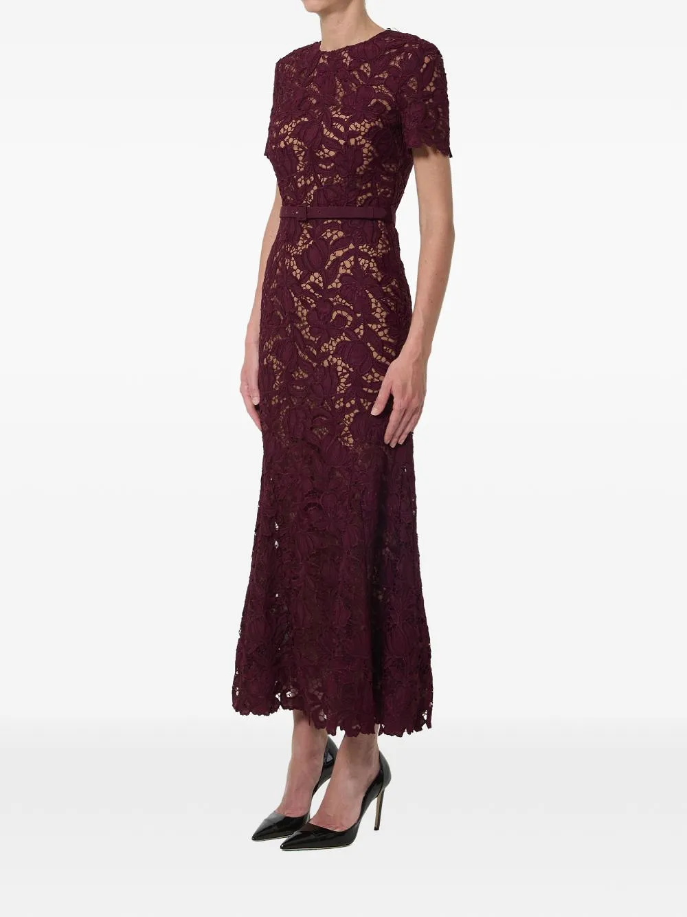 Self Portrait Lace Long Dress