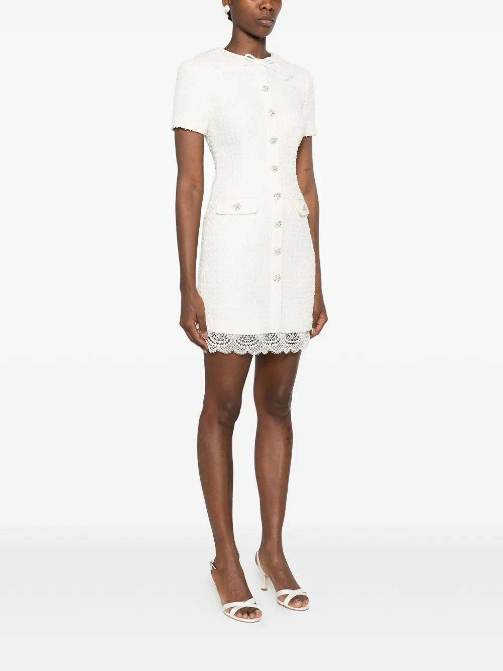 Self Portrait Bouclé Mini Dress