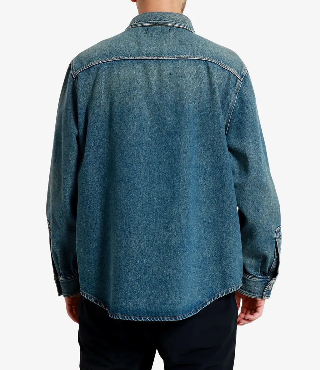 Grifoni Shirts Blue Denim