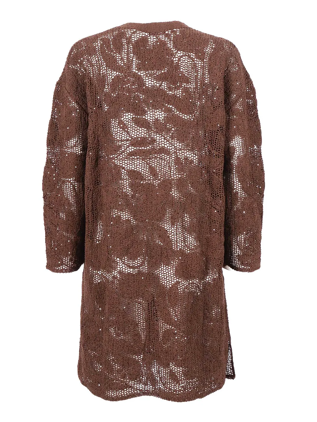 Kangra Cashmere Spolverino Ricamo Cornely + Paillettes