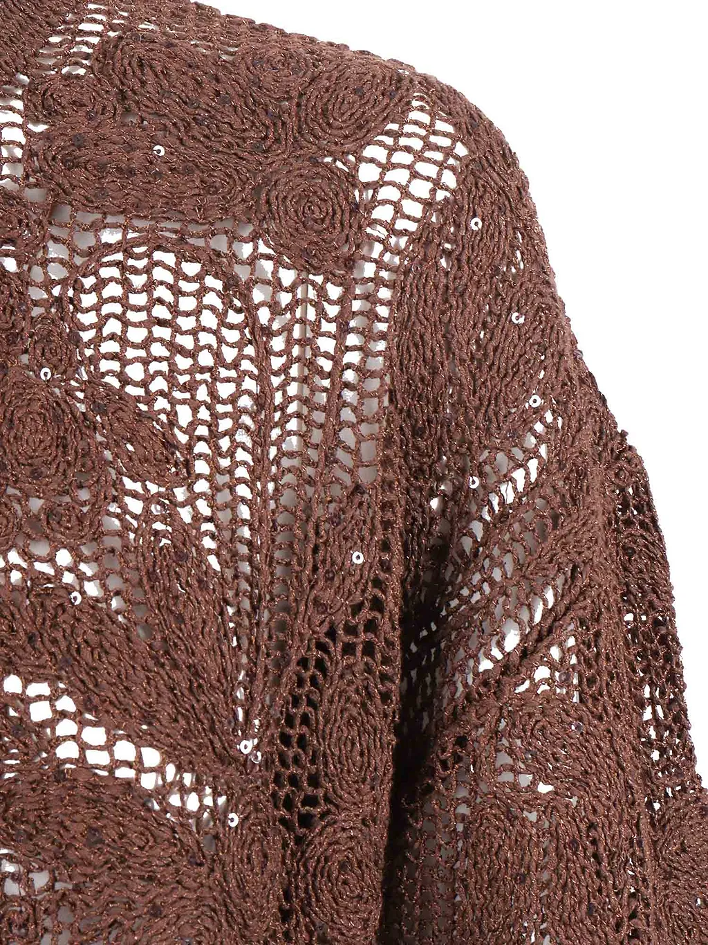 Kangra Cashmere Spolverino Ricamo Cornely + Paillettes