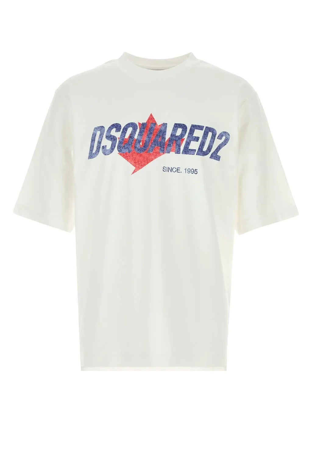 Dsquared White Cotton Oversize T Shirt