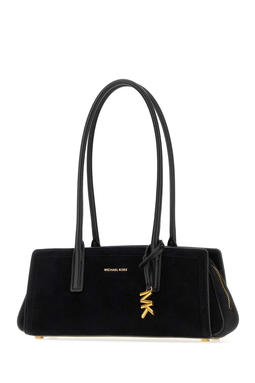 Michael By Michael Kors Black Suede Shoulder Bag