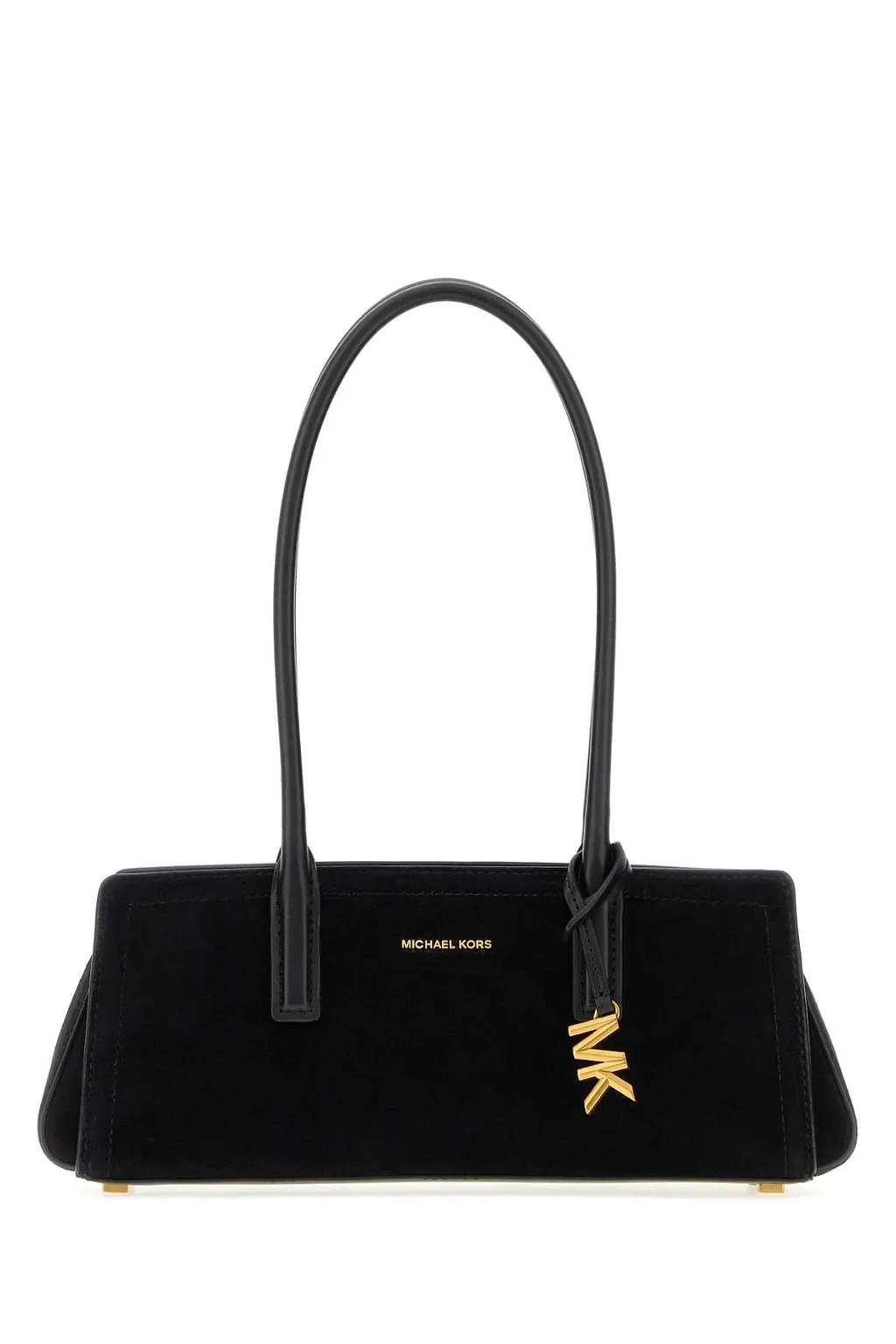 Michael By Michael Kors Black Suede Shoulder Bag