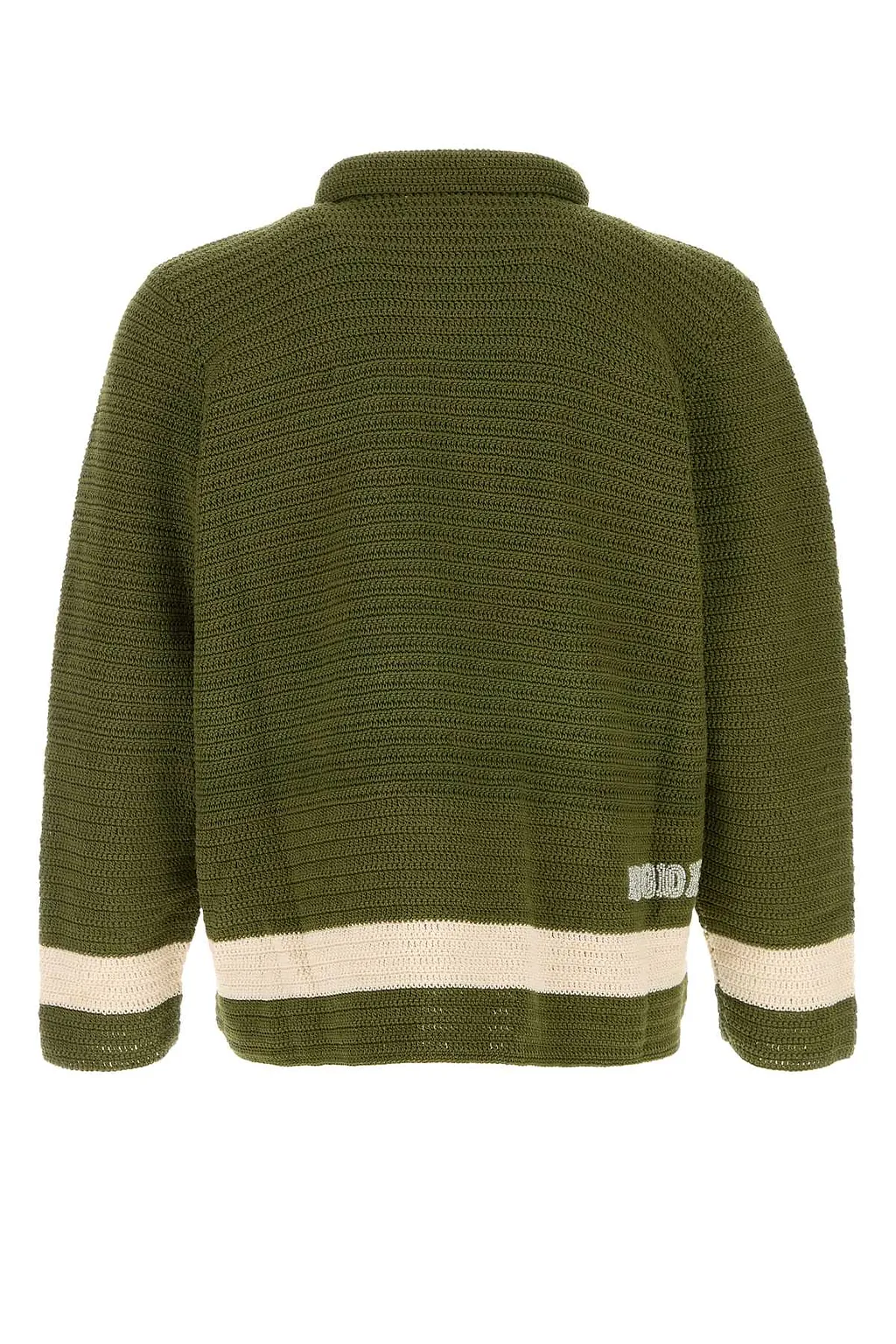 Bode Green Crochet Marsh Shirt