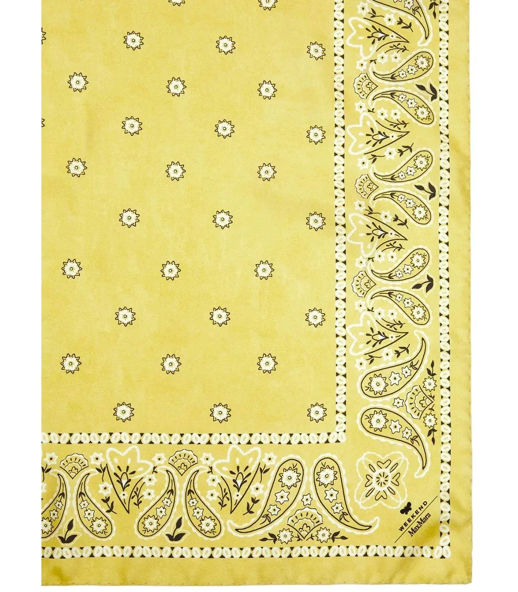 Max Mara Weekend Pentola Green Foulard Scarf