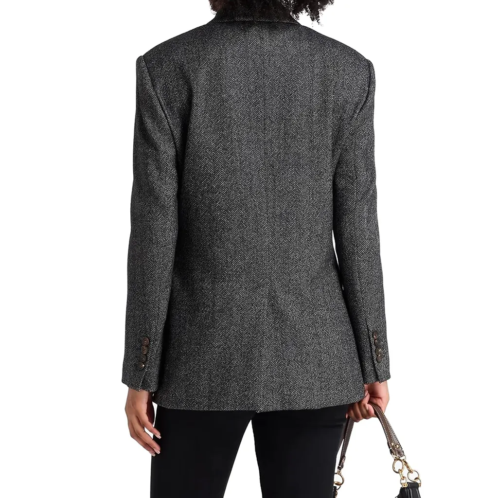 Brunello Cucinelli Herringbone Wool Blazer