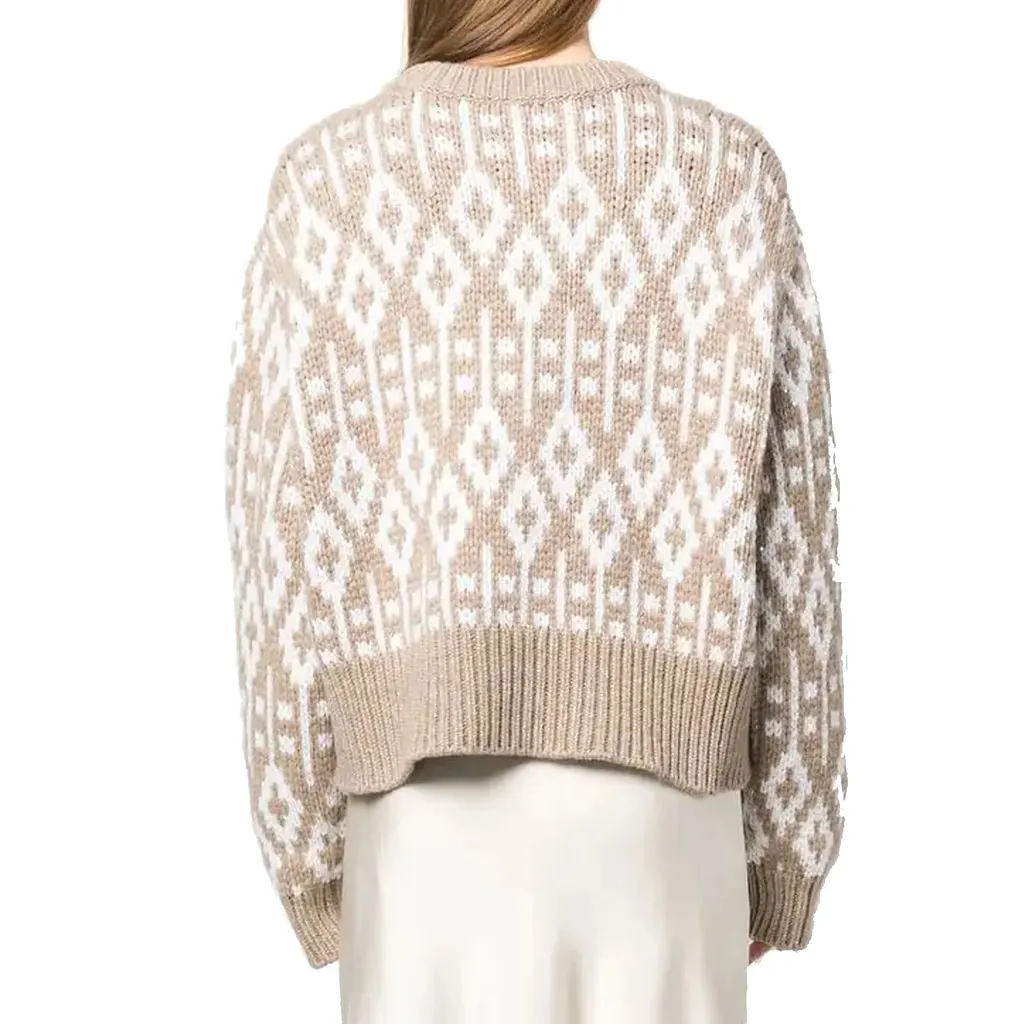 Brunello Cucinelli Jacquard C Mere Sweater