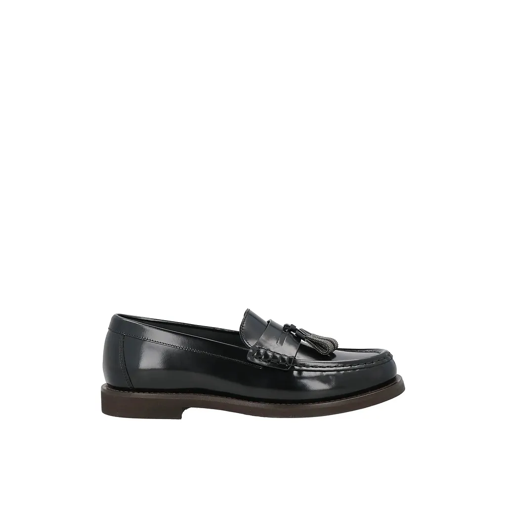 Brunello Cucinelli Leather Penny Loafer