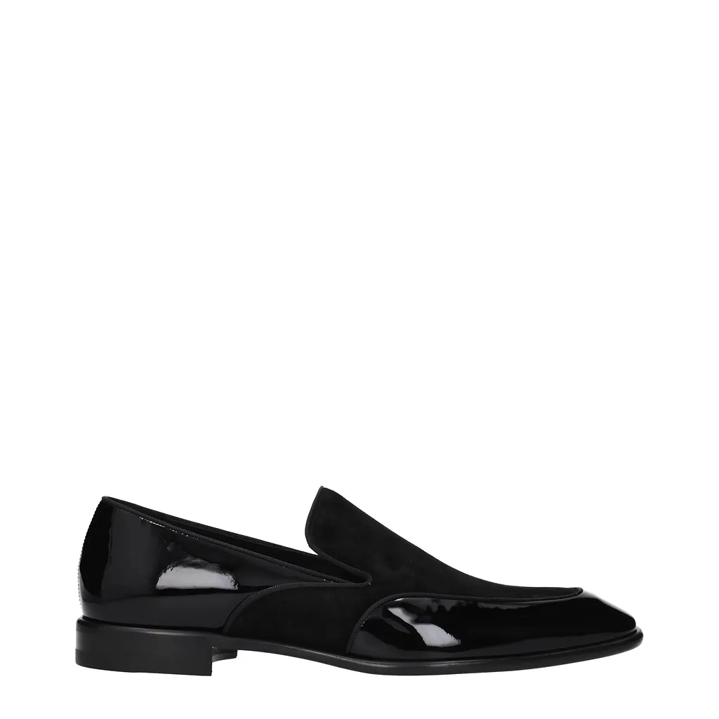 Louboutin Yaki Loafers Patent Leather Black