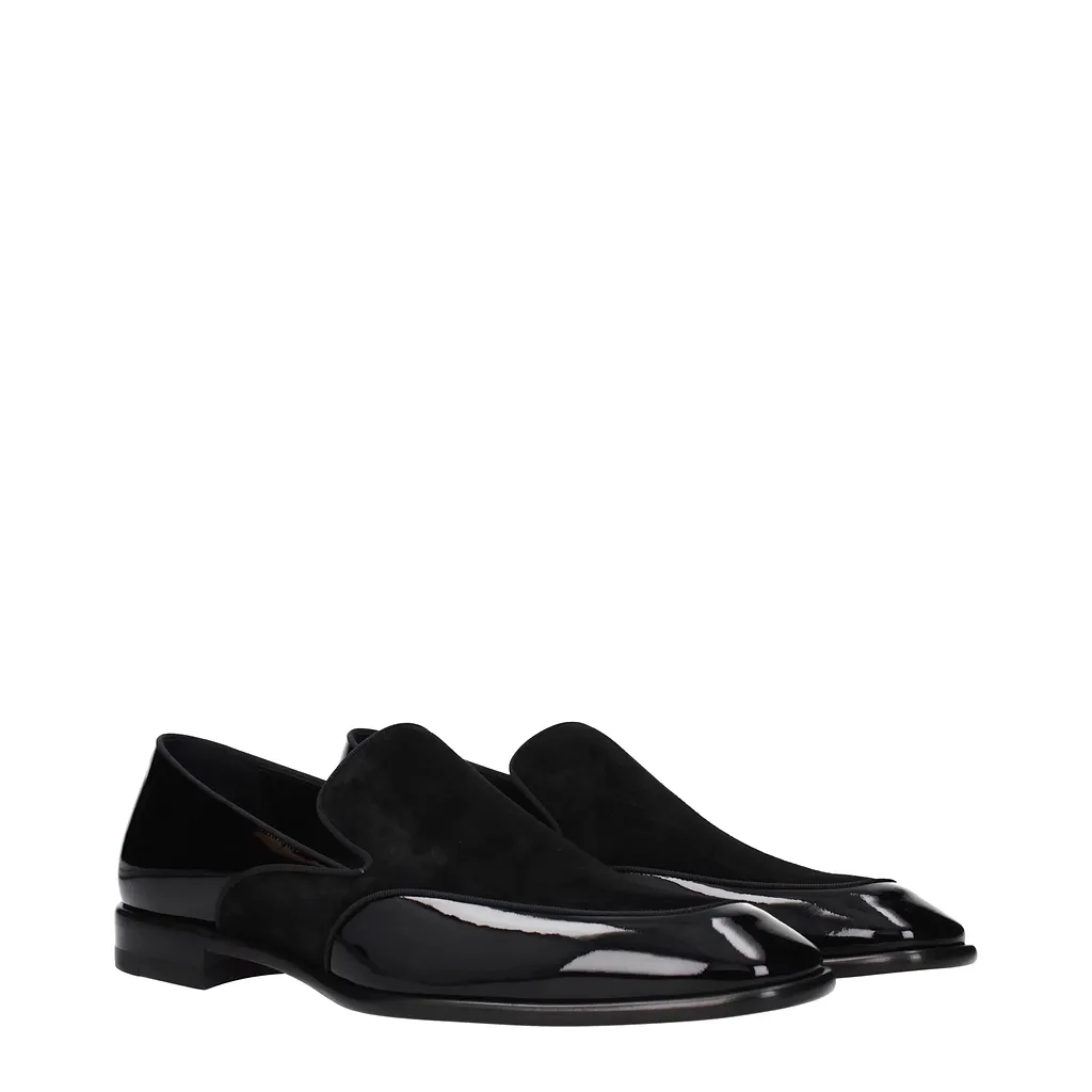 Louboutin Yaki Loafers Patent Leather Black