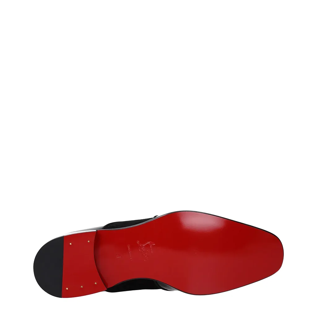 Louboutin Yaki Loafers Patent Leather Black