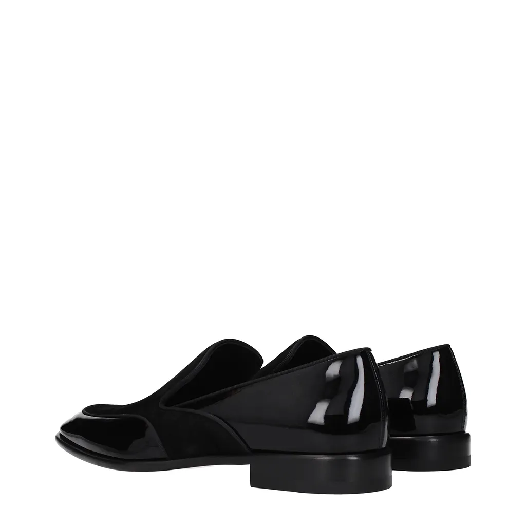 Louboutin Yaki Loafers Patent Leather Black