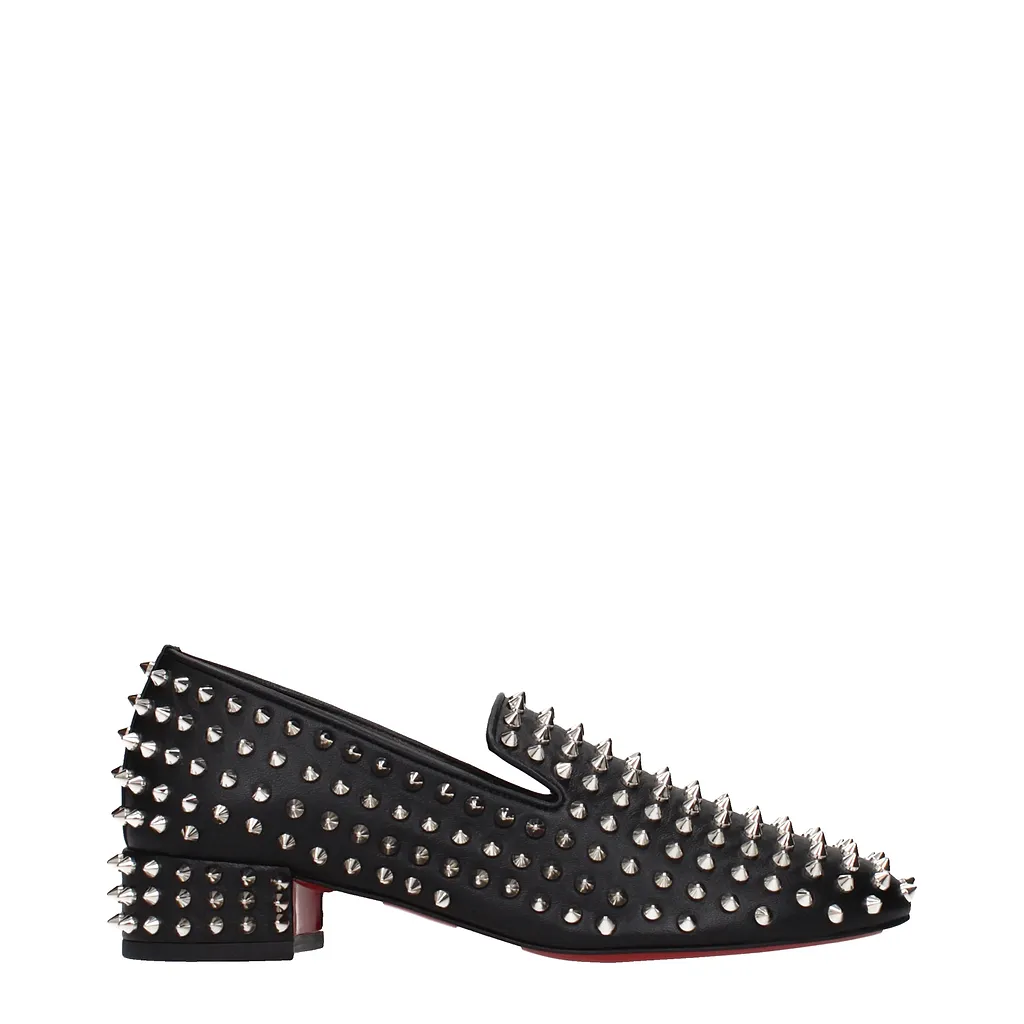 Louboutin DÉColleté Spikeasy Women Black Leather