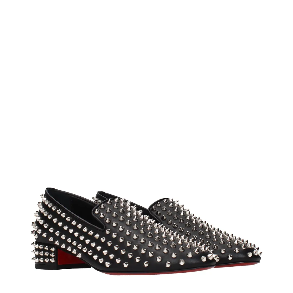 Louboutin DÉColleté Spikeasy Women Black Leather