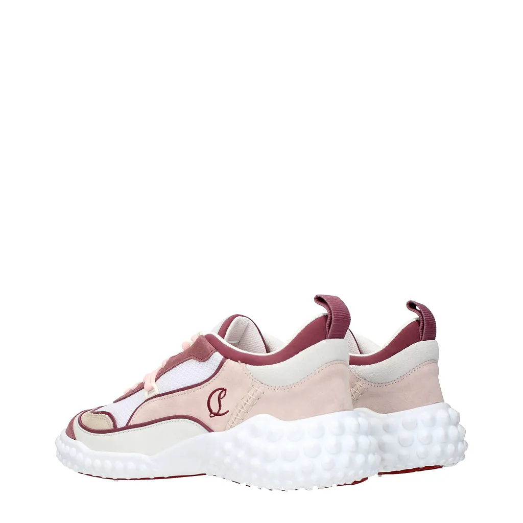 Louboutin Sneakers Mara Donna Camoscio Pink/Optic White