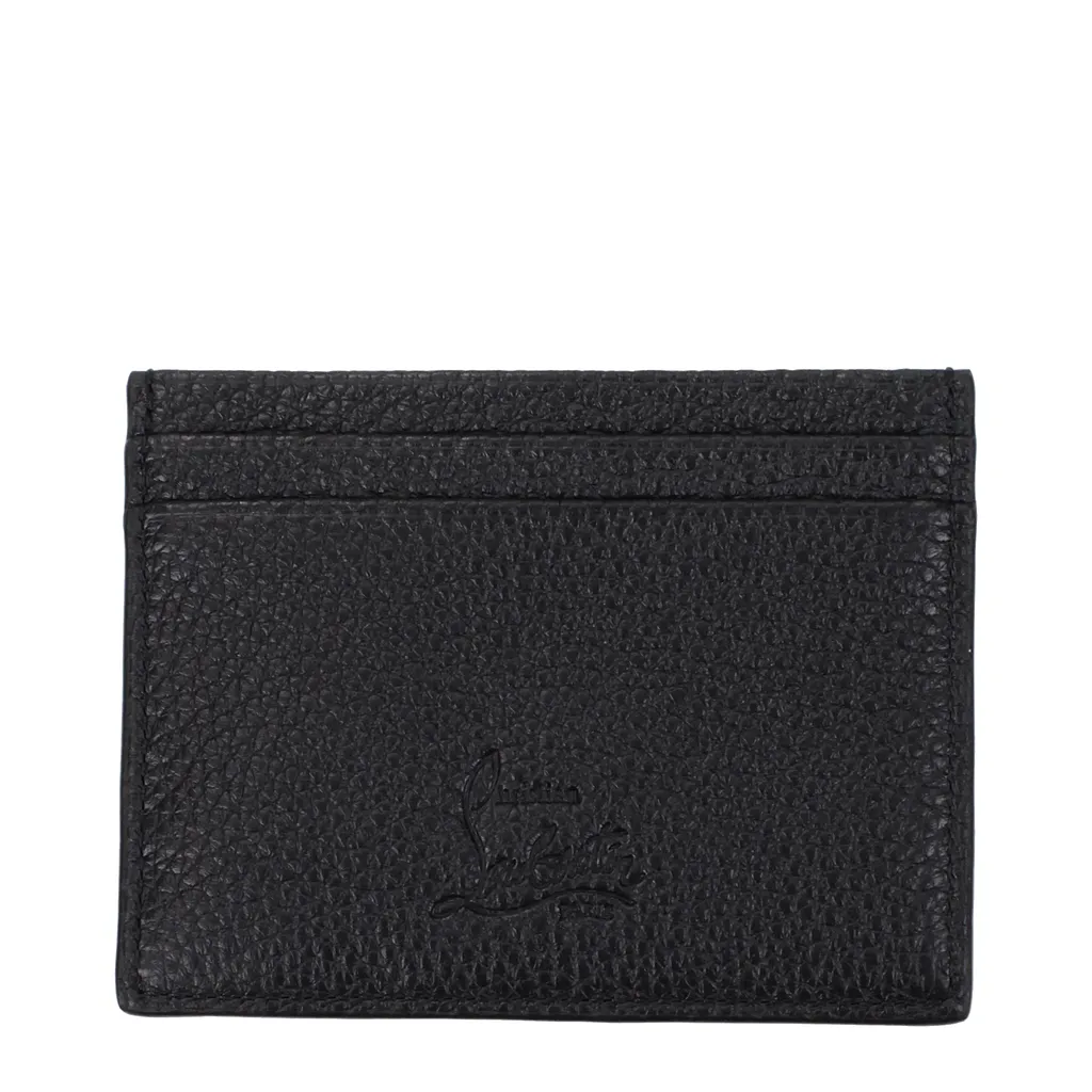 Louboutin Document Holder Black Leather