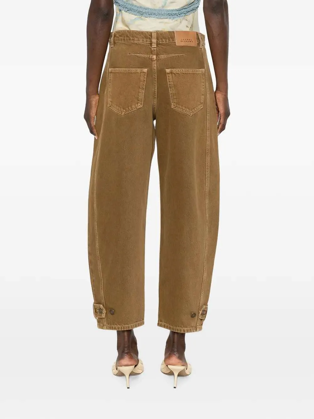 Marant Leja Tapered Jeans With Exposed Stitching