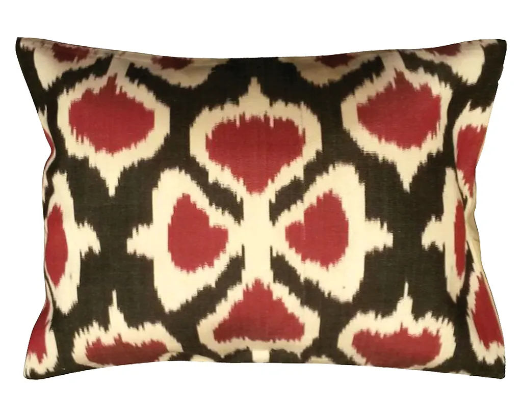 Les Ottomans Silk Ikat Cushion