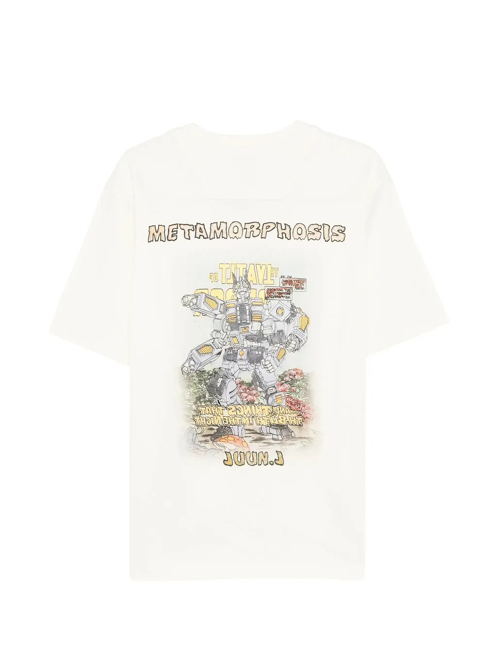 Juun.J Robot Cartoon Loose Fit Short Sleeve