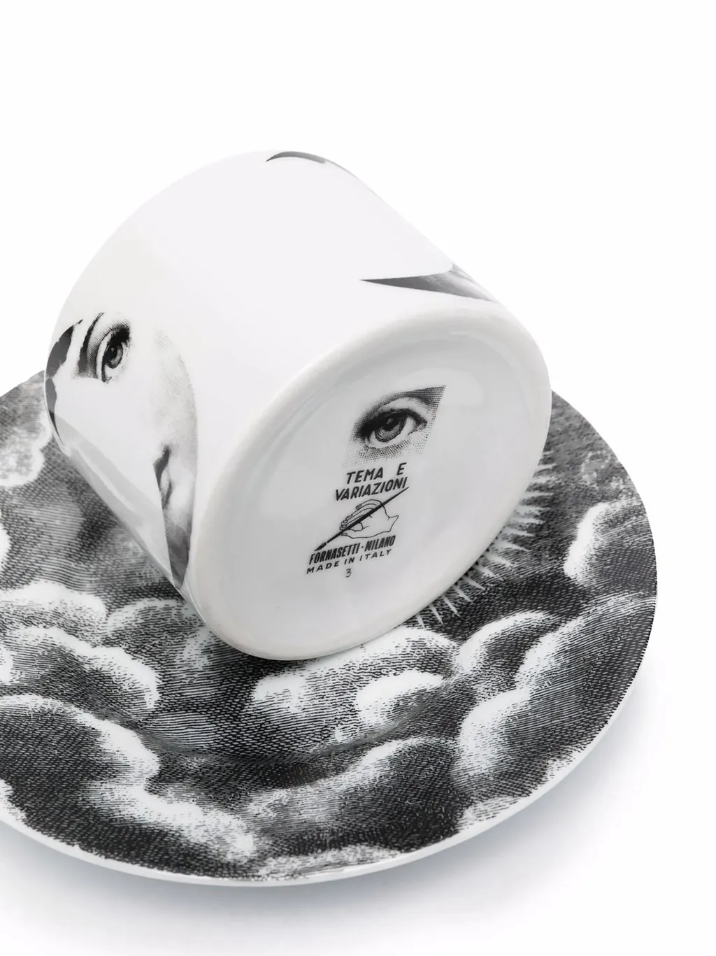 Fornasetti Tazza Te` Tema E Variazioni 2005 Sole E Luna