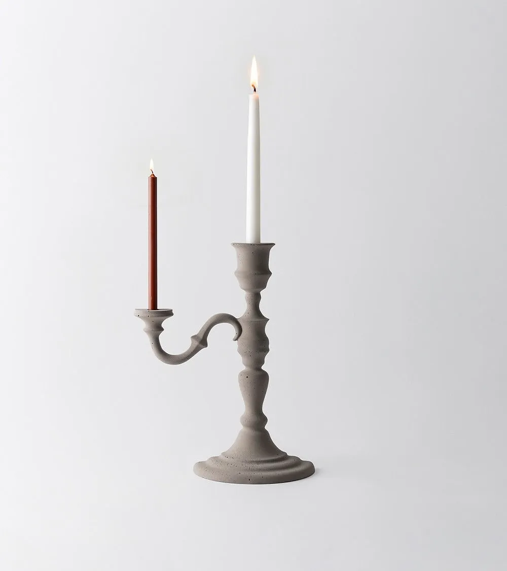 Kn Industrie Magic Objects Candelabro Tortora Diam. 17 H 32