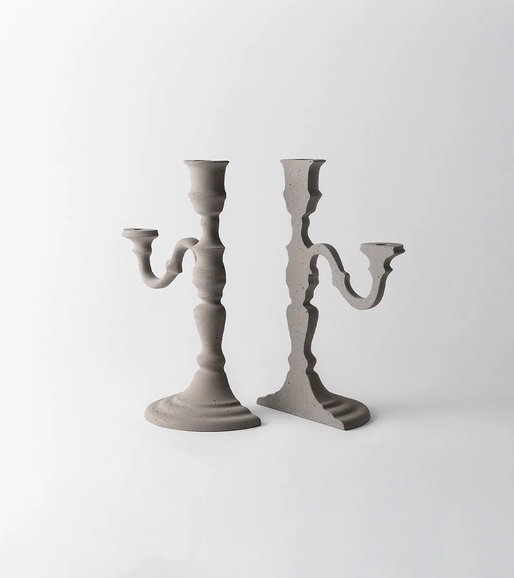 Kn Industrie Magic Objects Candelabro Tortora Diam. 17 H 32