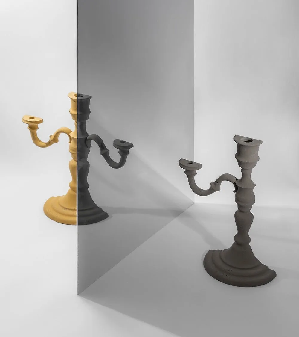 Kn Industrie Magic Objects Candelabro Marrone Diam. 17 H 32