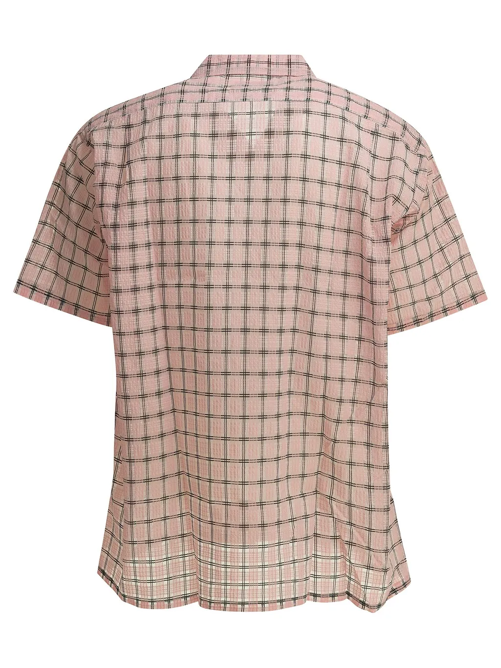 Beams Plus Casual Shirt Open Collar Nylon Airy Plaid