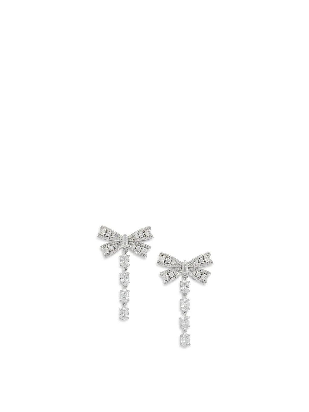 Self Portrait Dangling Earrings With Crystals