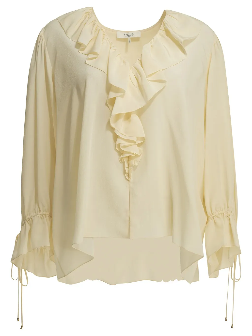 Chloé Silk Blouse With Ruffles
