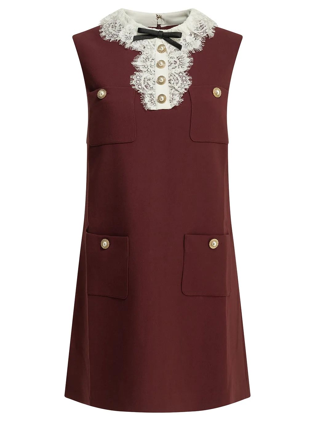 Self Portrait Short Dress With Lace Detail