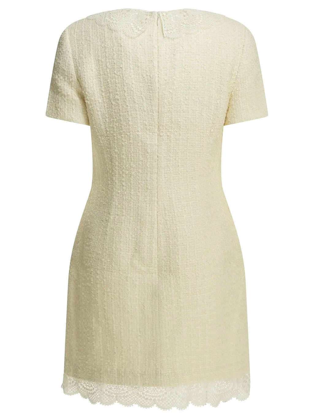 Self Portrait Short Dress With Lace Details