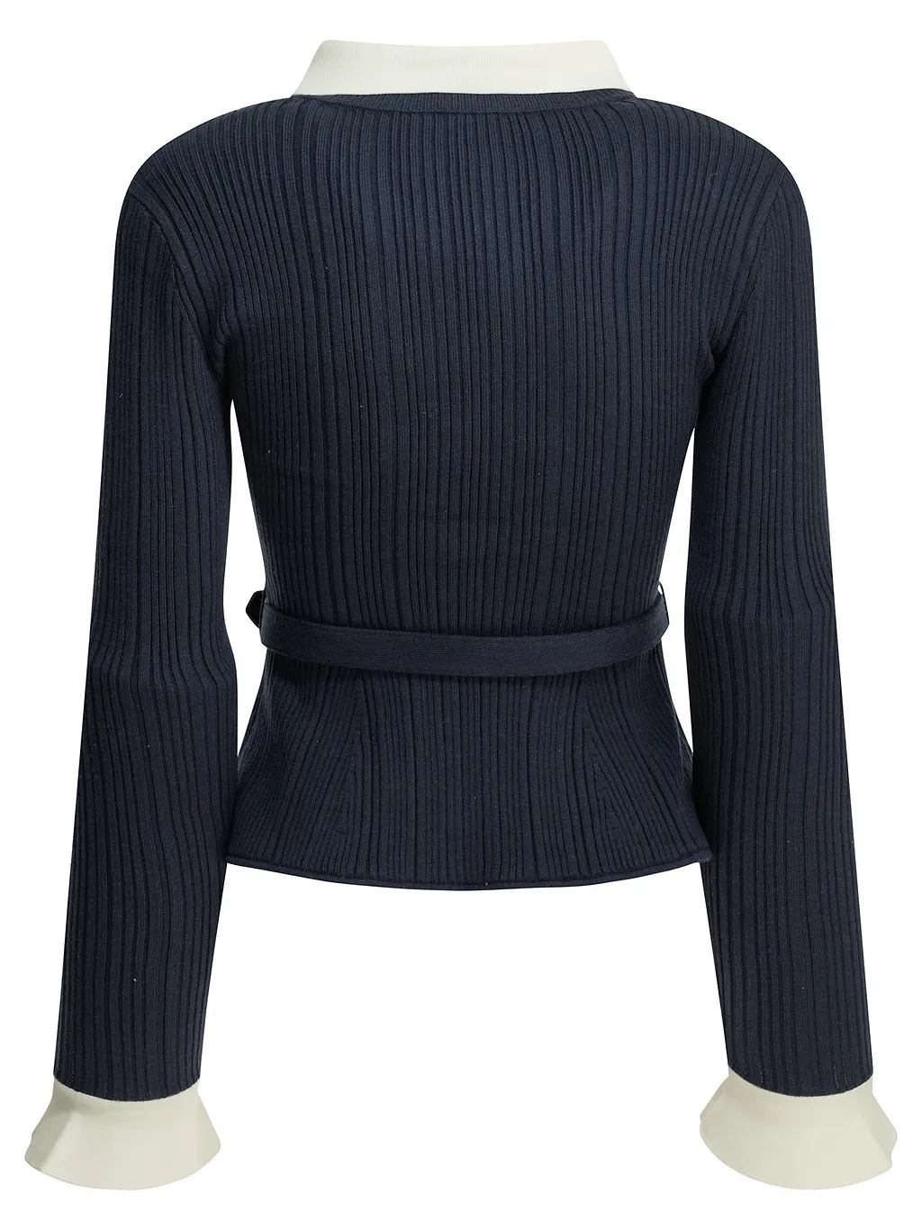 Self Portrait Woven Knit Cardigan