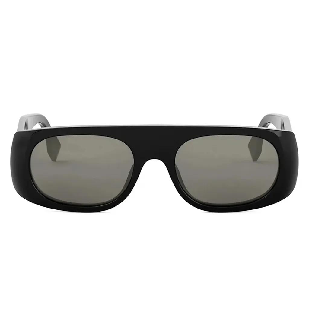 Fendi Signature Black Irregular Sunglasses