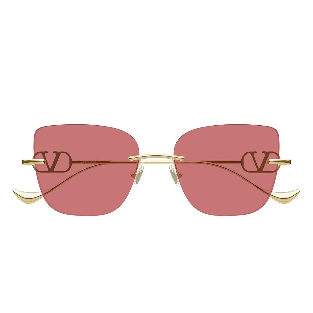 Valentino Sunglasses Vg0033 S 004 Gold/Red Women
