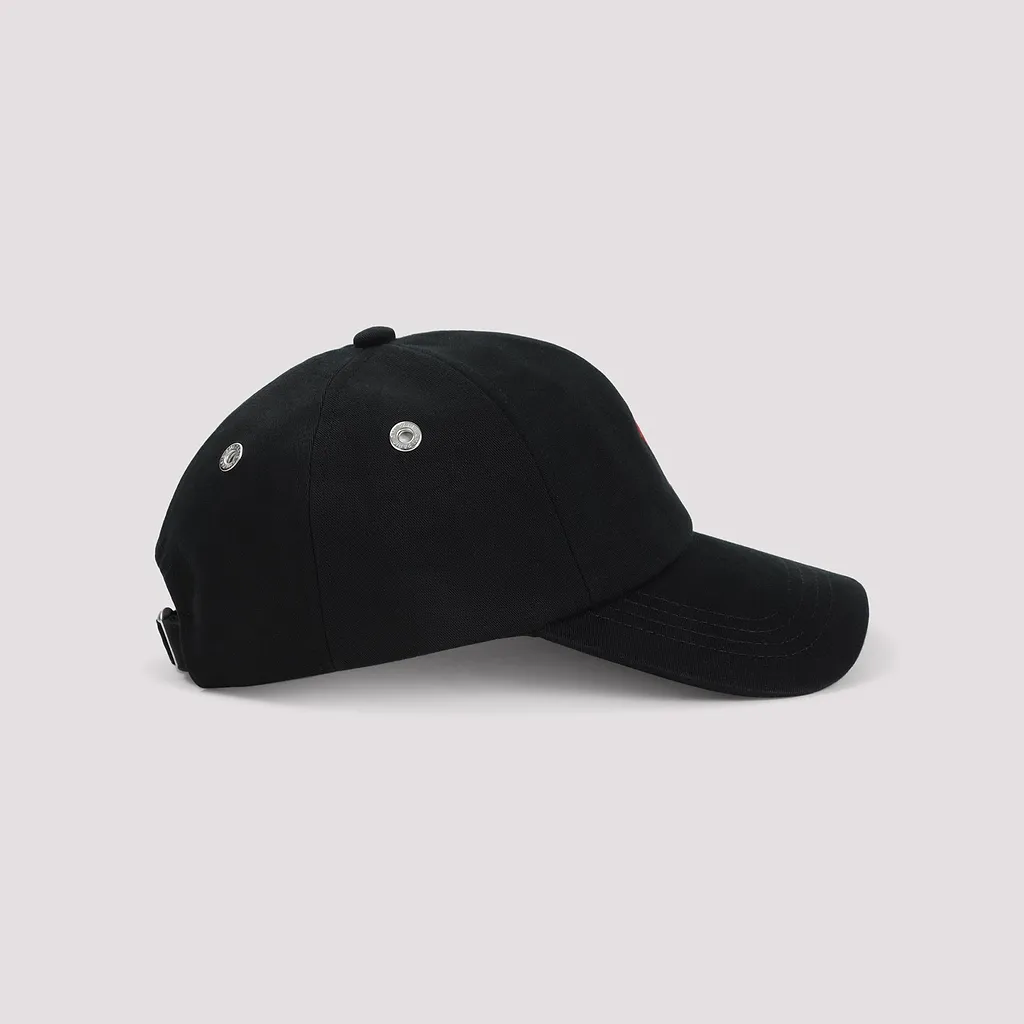 Ami Paris Red Adc Embroidery Hat