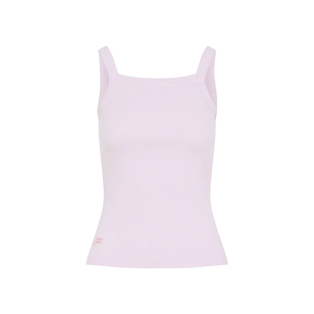 Pangaia Ribbed Square Neck Tank Top