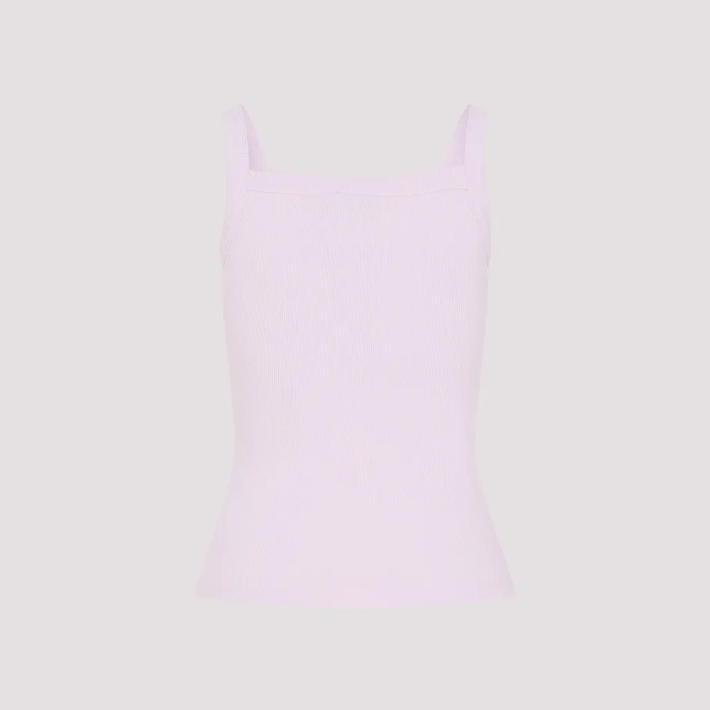 Pangaia Ribbed Square Neck Tank Top