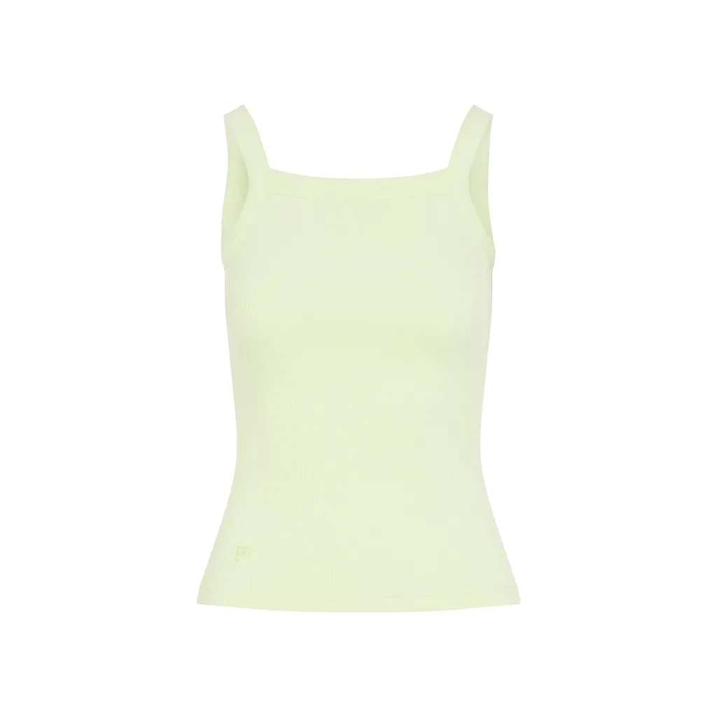 Pangaia Ribbed Square Neck Tank Top