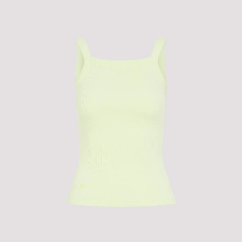 Pangaia Ribbed Square Neck Tank Top