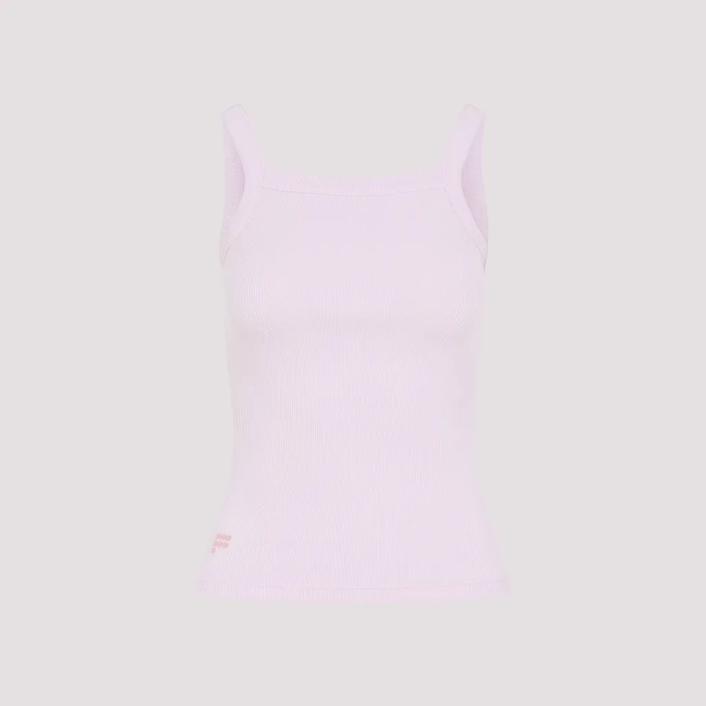 Pangaia Ribbed Square Neck Tank Top